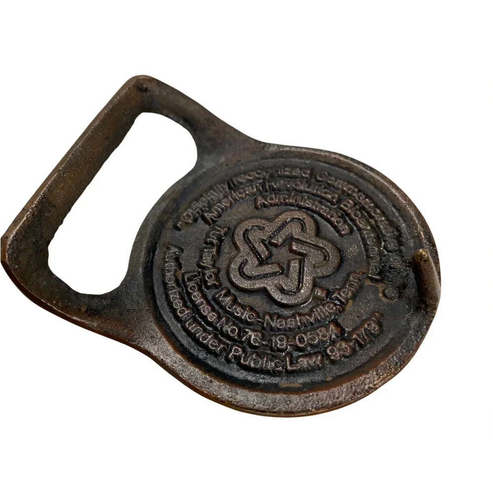 American Revolution Bicentennial Solid Brass Belt Buckle